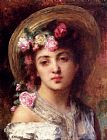 The Flower Girl by Alexei Alexeivich Harlamoff